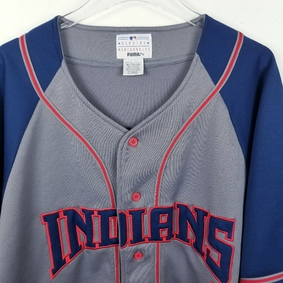 Y2K Cleveland Indians Vintage 2000 MLB Jersey Shirt by Puma size XL - Picture 5 of 11